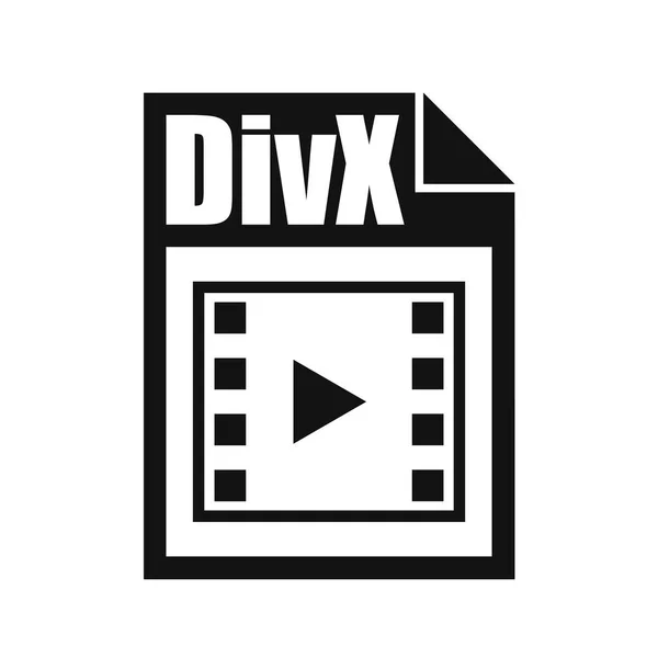 Divx Dateisymbol Flaches Design — Stockvektor