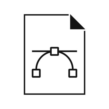 VECTOR Dosya Vektör Simgesi, Düz Tasarım Biçimi