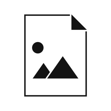 PHOTO Dosya Vektör Simgesi, Düz Tasarım Biçimi