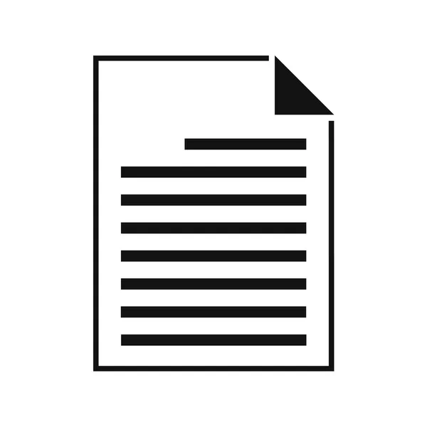 Иконка Вектора Текстового Файла Плоский Стиль Дизайна — стоковый вектор