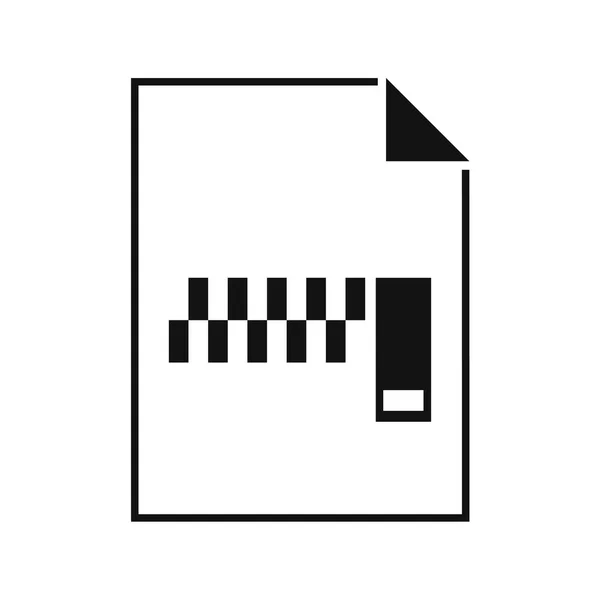 Archiv Dateisymbol Flacher Design Stil — Stockvektor