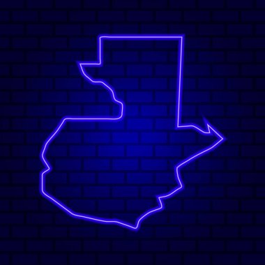 Guatemala duvarda parlayan neon tabela