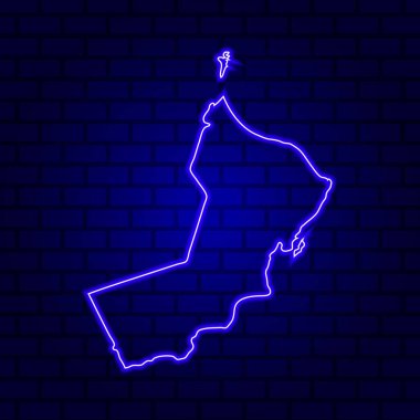 Tuğla duvarda parlayan neon tabela