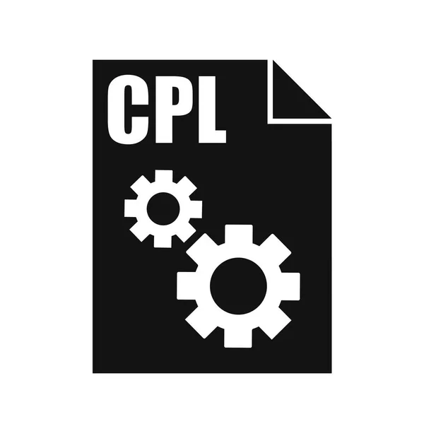 Cpl Black File Vector Icon Flaches Design — Stockvektor