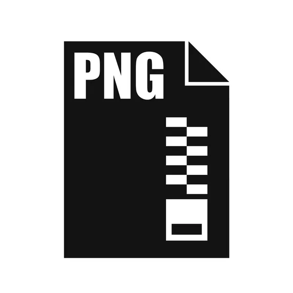 Png Schwarzes Dateivektorsymbol Flaches Design — Stockvektor