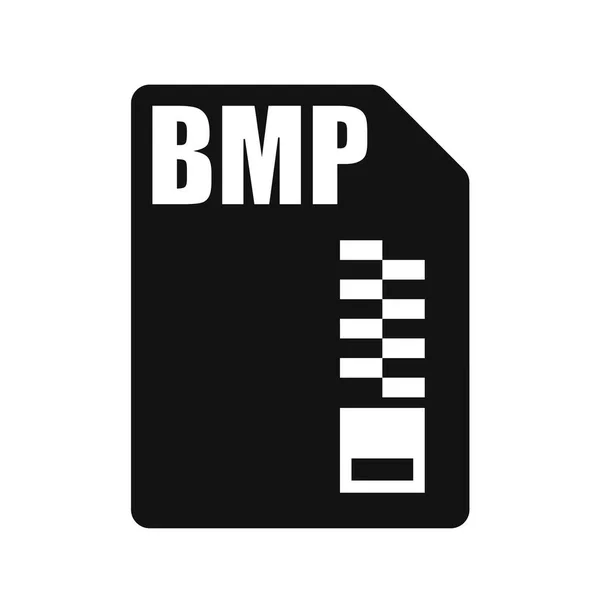 Bmp Black File Vector Icon Flaches Design — Stockvektor