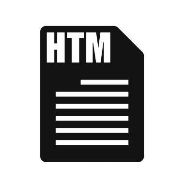 HTM Dosya Vektör Simgesi, Düz Tasarım Biçimi