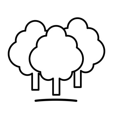 Organik ağaç logosu, ekolojik amblem, ekoloji doğal sembolü, düz tasarım.