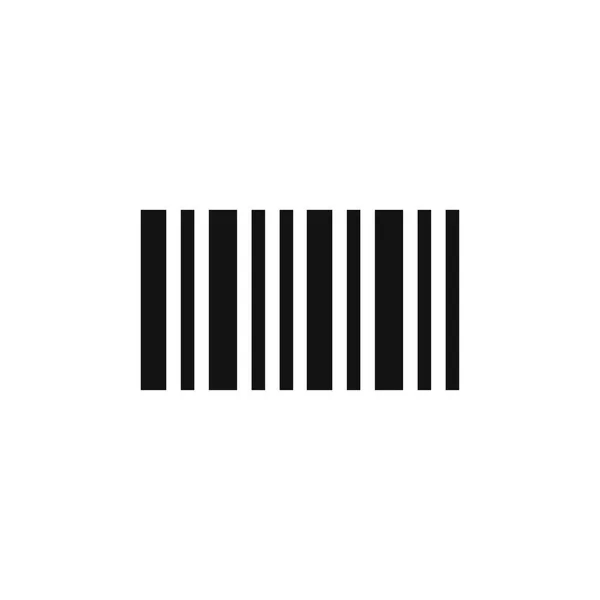 Простая Икона Штрих Кода Почти Черный Штрих Код Сканирования Проверки — стоковый вектор