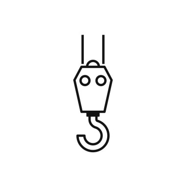 Crane hook, lifting work, installation works, building.