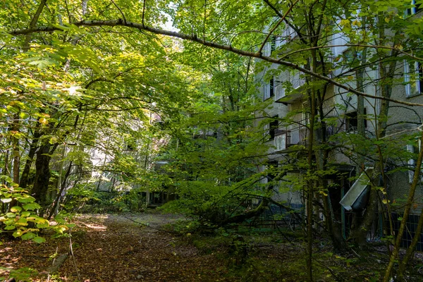 Κτίριο Εγκαταλελειμμένη Πόλη Φάντασμα Pripyat — Φωτογραφία Αρχείου