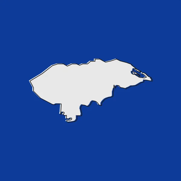 Χάρτης Ονδούρας Μπλε Φόντο — Διανυσματικό Αρχείο