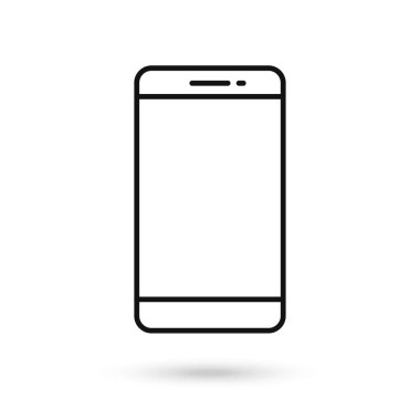 cep telefonu düz tasarım simgesi.