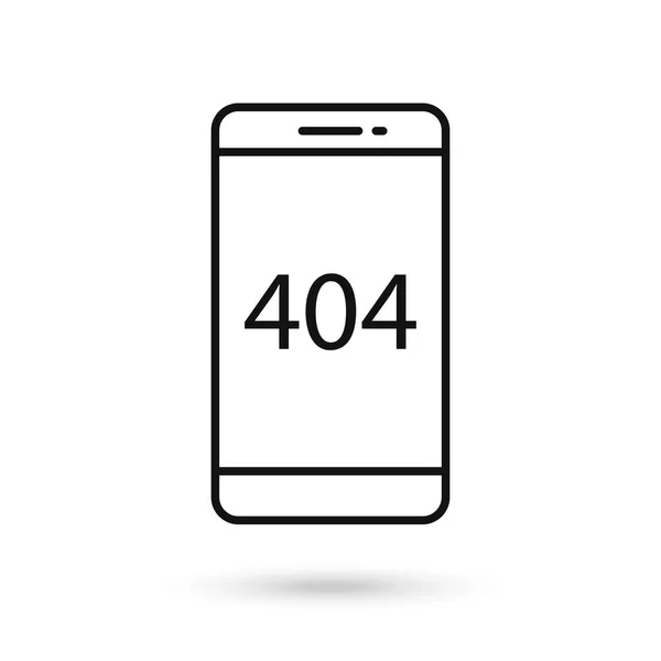 404 표지판 디자인 아이콘 — 스톡 벡터