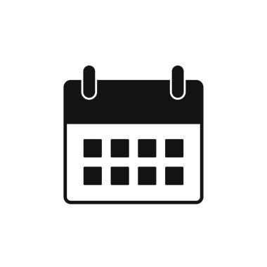 Düz stil takvim simgesini