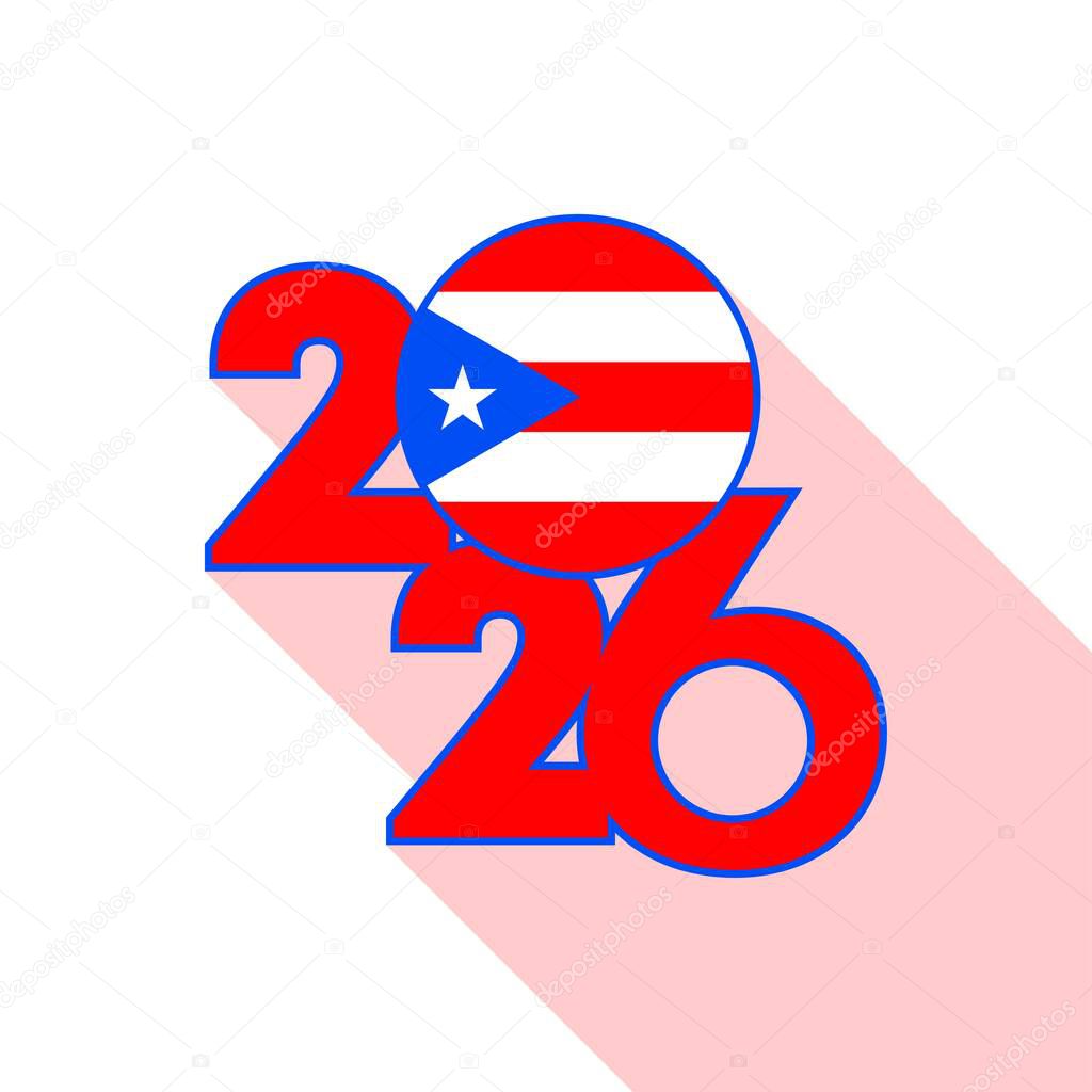 2026 Long Shadow Banner with Puerto Rico Flag Inside.
