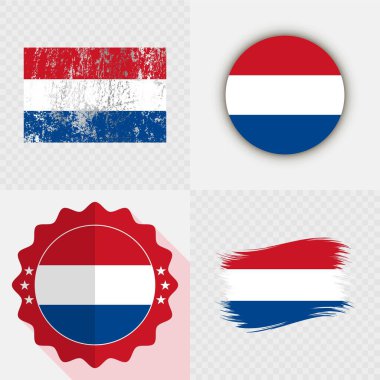 Hollanda Ulusal Bayrak Simgesi Koleksiyonu.