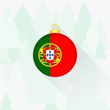 Portugal National Flag Christmas Decoration.
