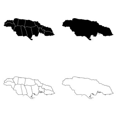 Jamaika Taslak ve Solid Doldurma Haritası Ayarları.