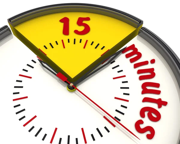 15 mins for work clock 15 mins for work clock