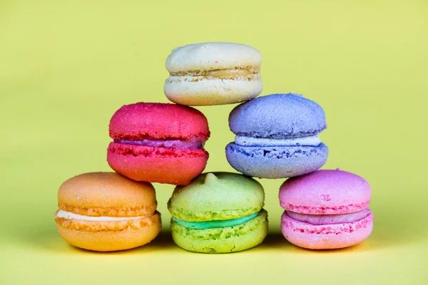lezzetli ve tatlı taze macarons gurup