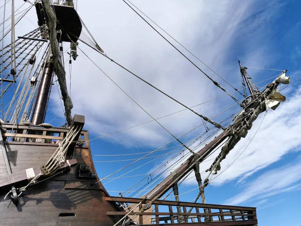 Lato Della Ricostruzione Vecchio Galeone — Foto Stock