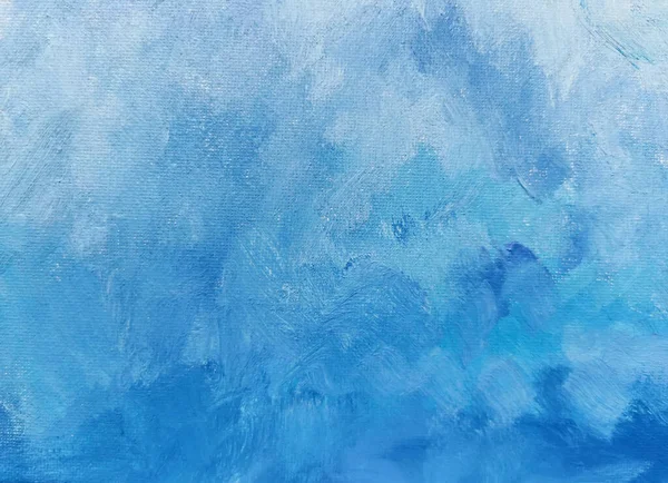 Invierno Azul Abstracto Fondo Nieve Pintura Óleo Agua Cielo Pintura —  Fotos de Stock