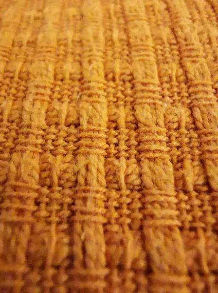 Tissu Orange Texture Fond Focus Sélectif — Photo