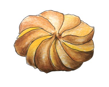 Bisküvi kurabiyesi beyaz arka plan tereyağlı bisküviler üzerinde izole