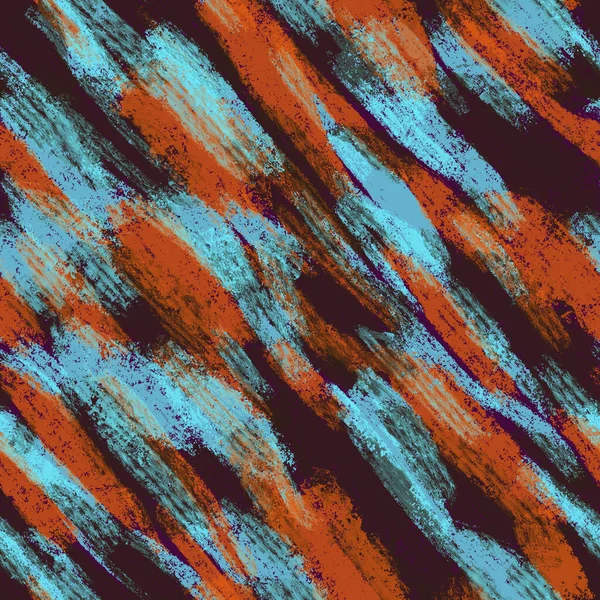 Багатокольоровий Безшовний Абстрактний Мальований Штрих Візерунок — стокове фото
