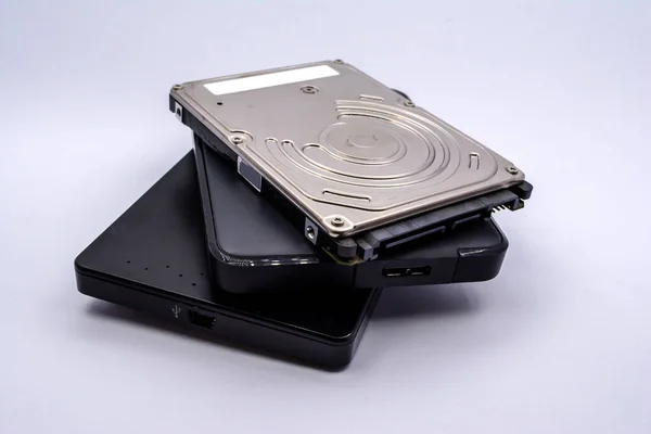 Hdd Pile Disques Durs Externes Internes Pour Ordinateur Portable Isolés — Photo