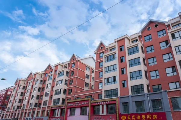 Китай Хэйхэ Июль 2019 Года Жилое Здание Улицы Китайского Города — стоковое фото