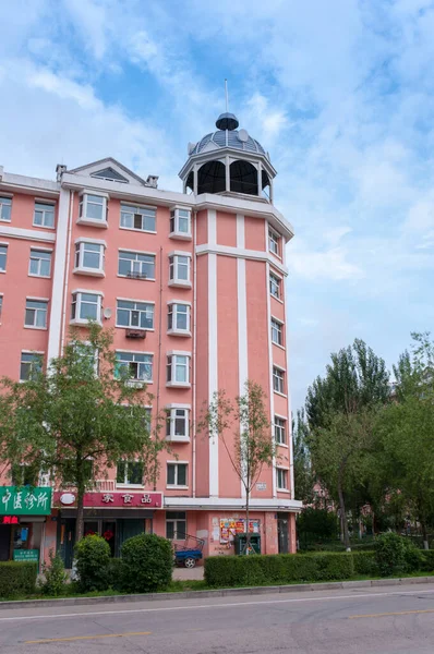 China Heihe July 2019 Residential Building Streets Chinese City Heihe — 图库照片