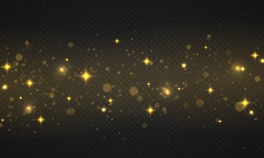 Işık parlayan bokeh ışıkları, toz parçacıkları