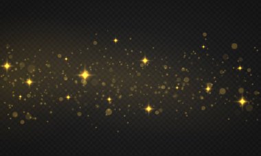 Işık parlayan bokeh ışıkları, toz parçacıkları