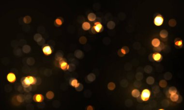 Işık parlayan bokeh ışıkları, toz parçacıkları