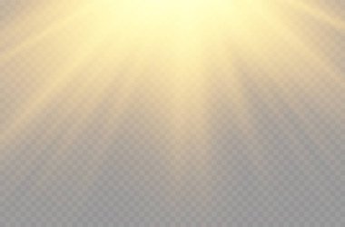 Parlak patlamalı güneş ışığı, ışık huzmeleri..