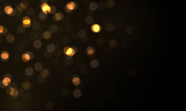 Işık parlayan bokeh ışıkları, toz parçacıkları