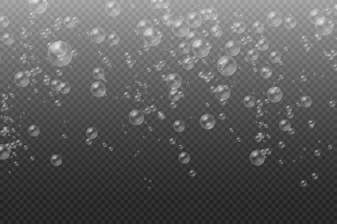 Bir dizi beyaz su gerçekçi sabun köpüğü.