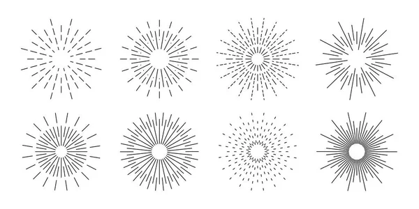 Doodle esplosione sole splendere, disegnato a mano stella. — Foto Stock