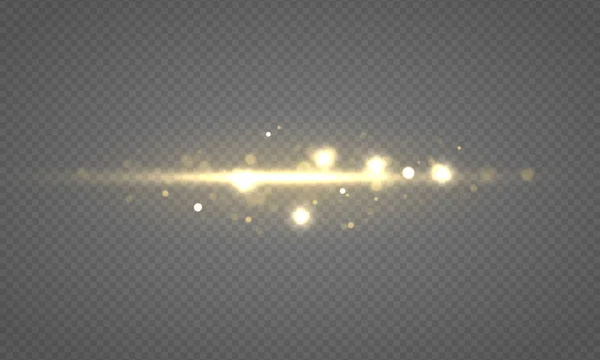 Lumières de bokeh lumineuses, particules de poussière — Image vectorielle
