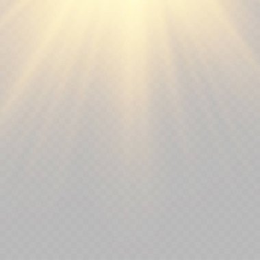 Parlak patlamalı güneş ışığı, ışık huzmeleri..