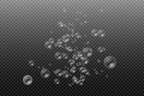Набор реалистичных красочных мыльных пузырей. — стоковый вектор