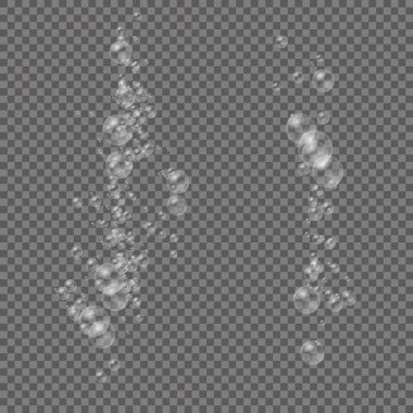 Bir dizi gerçekçi renkli sabun köpüğü.. 