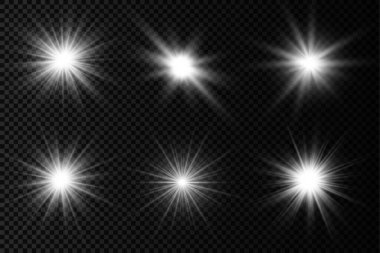 Parlayan beyaz ışık, patlayan güneş ışınları..