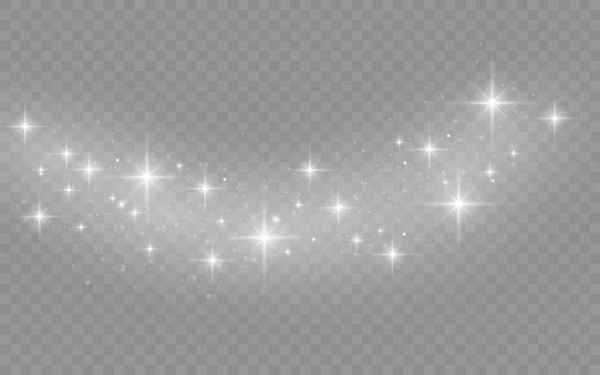 White dust particles, sparkle, shine lights, star.