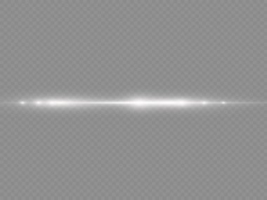 Yatay ışık ışınları, parlayan beyaz yatay çizgi