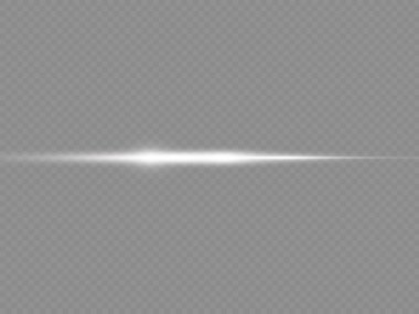 Yatay ışık ışınları, parlayan beyaz yatay çizgi
