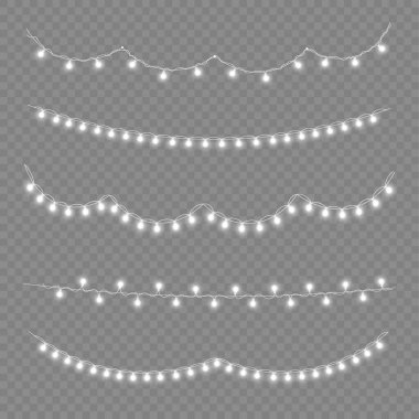 LED neon ışıklar beyaz Noel çelengi süslemesi