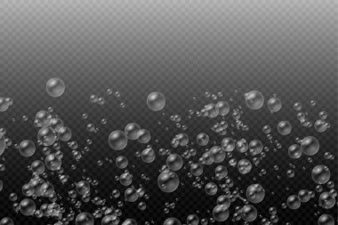 Bir dizi gerçekçi renkli sabun köpüğü.. 